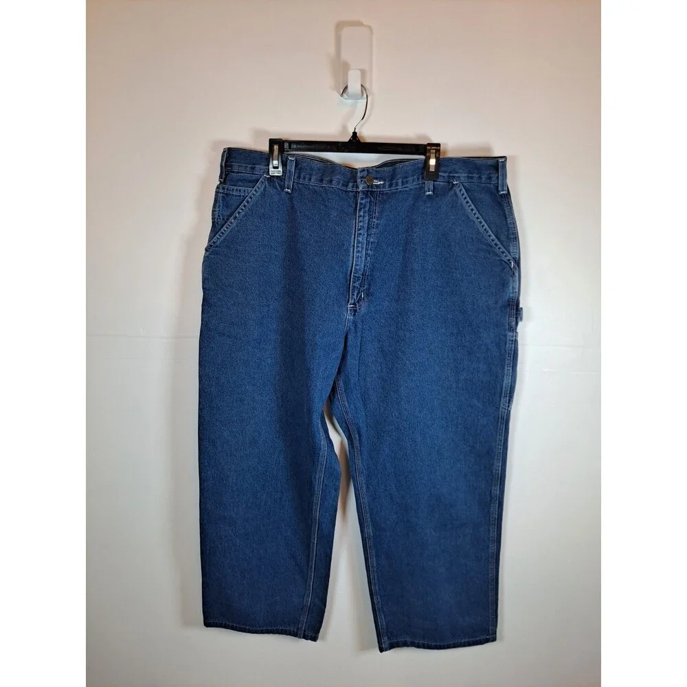 Carhartt Men’s Loose Fit Carpenter Jeans Size 42x30(41×28) B13DST Blue Denim